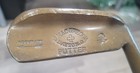Antique Vintage J  Macgregor 90 Heavy Brass Hickory Wood Shaft Golf Club Putter