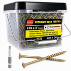 Deck Screws Epoxy Coated  10x3 Inch Knurled Self-cutting Point T25 Drive Bit