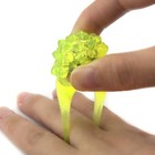 Hnd   Novety Led Flashing Light Up Jelly Bumpy Ring 72 Ct Bag