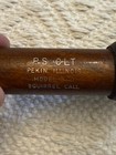 Vintage B- 10 P s  Olt Pekin  Il Squirrel Game Call - Wooden   Rubber