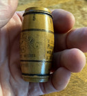 Wooden Antique Mauchline Ware Barrel Sewing Needle Case Germany