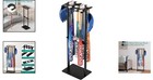 Floor Standing Steel Baseball Bat Holder Rack  Rustic  8 Bats