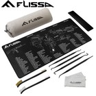 Flissa 8pc Gun Cleaning Mat Set For Glock Ar 12 x36  Gun Cleaning Bench Non-slip