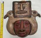 Chile Mask Wall Decor 2 Faces   Birds Wall Hanger