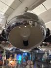 Vintage Mid Century Modern Hanging Light Fixture Atomic Rare Chrome   Lucite