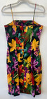 Vintage 80s Jan Barboglio All Over Print Floral Midi Womens Sun Dress Size 8
