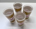  4  Vintage Miller High Life Beer Glass Tumblers    the Champagne Of Beers   