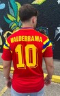 Colombia Carlos Valderrama 1994-1996 Camisa Retro Roja Futbol