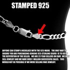 Guaranteed Real Sterling Silver 9  10  11  12  Figaro Anklet Anklet Bracelet 4mm