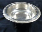 Vtg Sheridan Hallmarked Silver Plated Footed Serving Bowl Dish Centerpiece