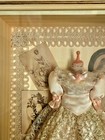 Vintage Antique Arister Gifts Shadow Box Wood Frame Victorian Fashion Dress 1980