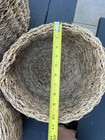 Set Of 3 Woven Seagrass Baskets   Planters For Storage And Decor