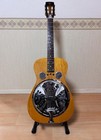 1994 Usa Dobro Dwf-60 Round Neck Wooden Body Resonator Guitar Natural Sunburst