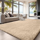 Plush Faux Fur Area Rugs Thick Shaggy Carpet Mats For Bedroom Living Room Decor