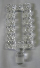 Vintage Pressed Clear Glass Perfume Bottle Decanter Stopper