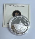 Canada  2010 Proof Silver Dollar 100th Anniversary Navy Original Box  Coa