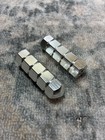 Old School Hard Luck Bmx Bullet Pegs Solid 26t 3 8 s Axle Silver  raw 