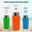 Slim Blank Thick Foam Old School Slim Can Cooler