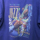 Vintage 1992 New Orleans Jazz   Heritage Festival Purple T-shirt Adult Xl Tee