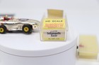 Aurora T Jet Indianapolis Racer Chrome Plated Silver gold  11 Ho Slot Car  Label