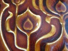 Antique Relief Moulded Majolica Art Nouveau Tile - H  Richards Rd 398724 - C1902