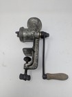 Vintage Universal Cast Iron Silver Hand Crank Meat Grinder Clamp Mount Kitchen