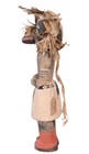 Hopi Pueblo Hanging Badger Kachina Doll Ca  1920 - 1940s  8 375  H X 3  L X 3  W