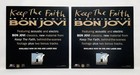2 Keep The Faith  An Evening With Bon Jovi Promo Posters   Flats 1993 2 Sided