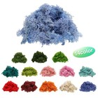 Preserved Reindeer Moss 4 Oz Fake Moss For Crafts Sky Blue