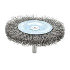 S1861 2-inch Wire Wheel 1 4-inch Shank - Fine Crimped Wire 4500 Rpm