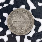 1910 Costa Rica 5 Centimos Lot f2491 Silver  Nice 