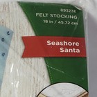 Bucilla Felt Christmas Stocking Applique Kit 18  Seashore Santa 89323e Seashells