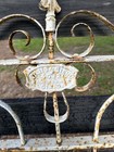Antique Cast Iron Bed End     Jones   Steel Co      Rustic Garden Gate Or Wall Art
