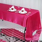 15 Pcs 60x126  Satin Rectangular Tablecloths Wedding Decorations Table Linens