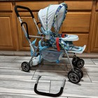 Joovy Caboose Baby Doll Stroller Blue Dot   2 Girl Dolls Bundle