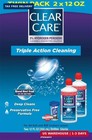 Clear Care Cleaning   Disinfecting Contact Lens Solution  12 Fl Oz  Twin Pack  F