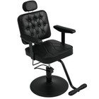 Hydraulic Reclining Barber Chair 330 Lbs Pu Leather Salon Styling Chair
