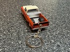 1968 Chevy C10 Farm Truck Keychain Orange Hot Wheels Matchbox