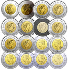          Canada  2 Dollar Toonie Colored  Full 16 Coin Set  2017-2026