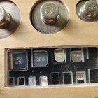 Vintage Balance Scale Weight Set - As Shown