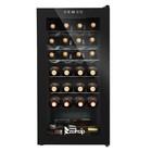 Refrigerator Wine Cooler Fridge 28 Bottle Capacity Digital Control Glass Door