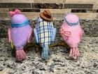 Rare  Lot 3 Featherly Friends Walmart Walgreens Michaels Fabric Birds Not Target
