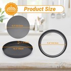 Beasea Tart Pan 10 Inch With Removable Bottom  Non Stick 10 Inch  Black