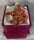 Old World Christmas Glass Ornament    santa   s Favorite Bears    Gift Present Nwt
