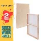 18  X 24  Gallery 1-1 2  Profile Depth Artist Wood Pouring Panel Boards 2-pack