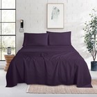 Purple Queen Size Extra Deep Pocket Microfiber Bed Sheets Hotel Quality 1800