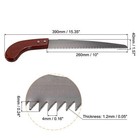 10  Hand Pruning Saw With Straight Blade Wood Handle For Camping Garden