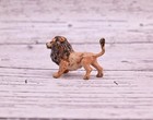 Early 1900s Antique Cold Painted Austrian Vienna Bronze Of A Life-like Lion