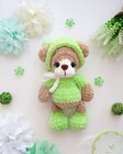 Teddy Bear Plush Stuffed Toy Teddy Bear Handmade Crochet Plushie Amigurumi