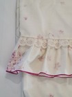 Vintage Pink Floral Cottagecore Standard Pillowcase Set Ruffle Lace Shabby Chic